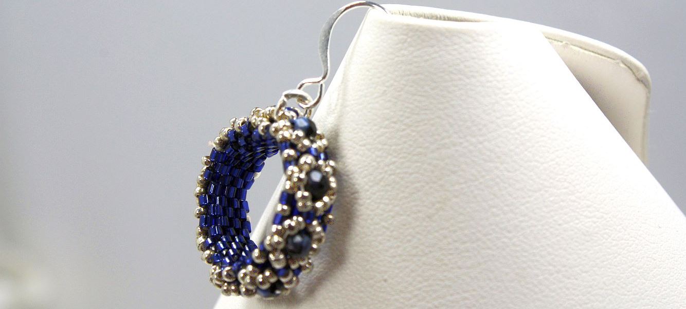 Blue Wreath - Earrings